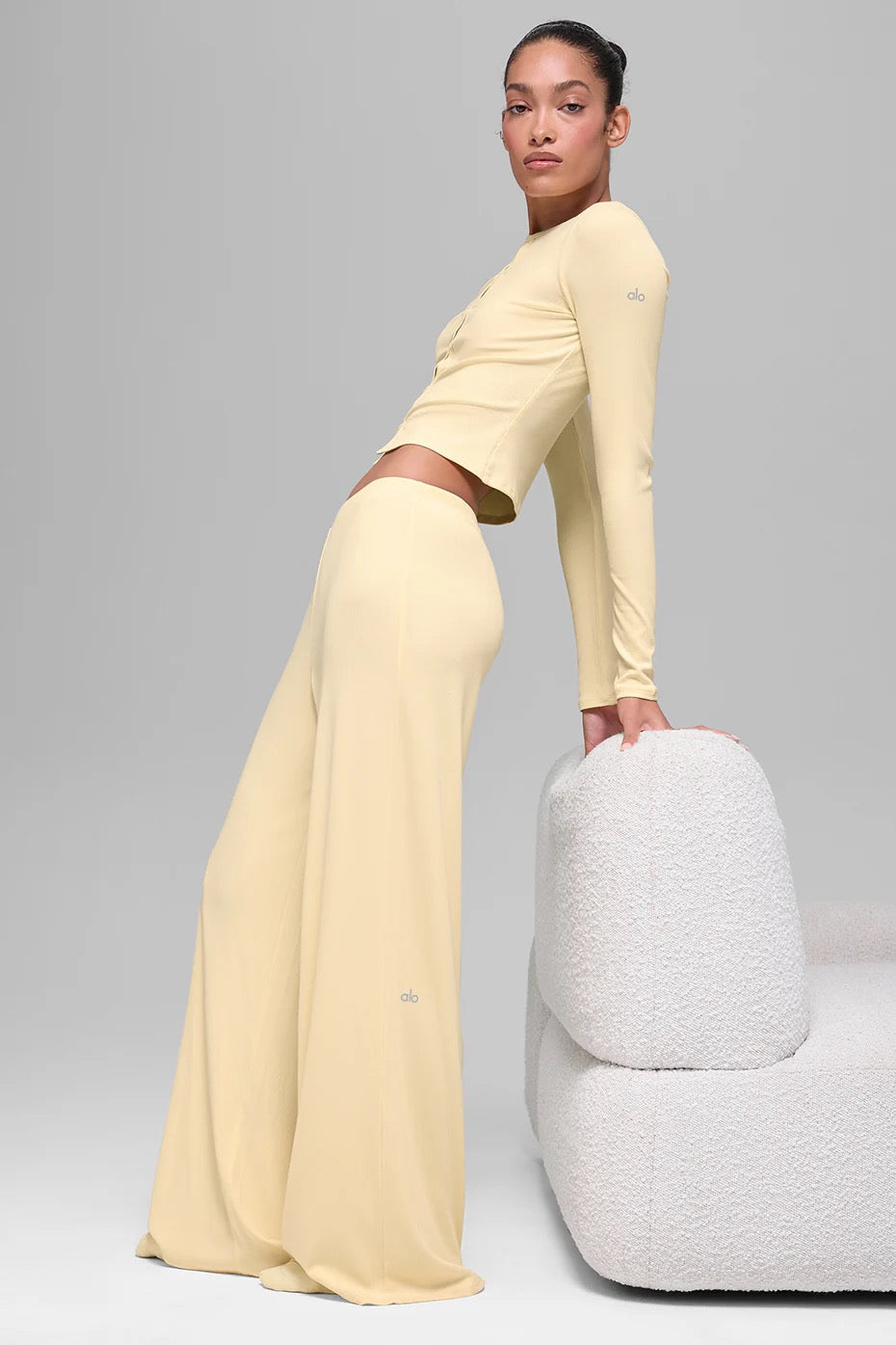 Pantalon droit Dreamlight taille mi-haute